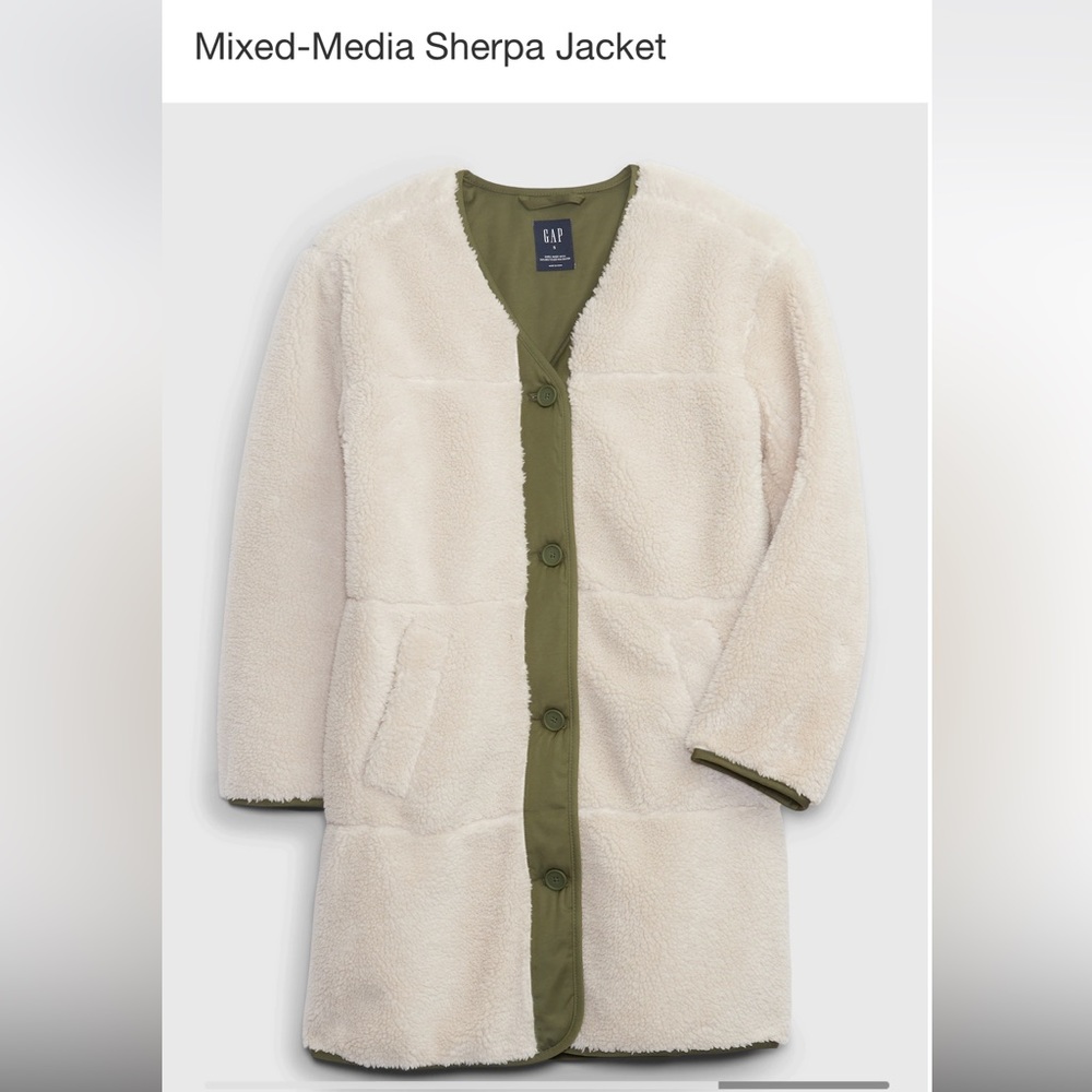 Gap Mixed Media Sherpa Jacket
